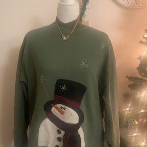 Adult large Christmas sweater that has been custom-made and is unique!